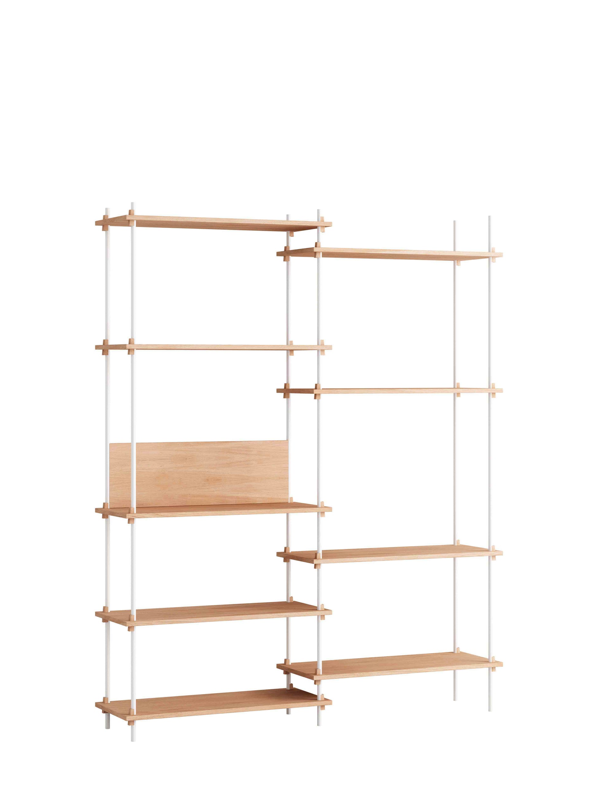 Moebe-Kast systeem - 200 x 163 x 35 cm - S.200.2.A-Wit-Eiken-Kast-Liever Duurzaam