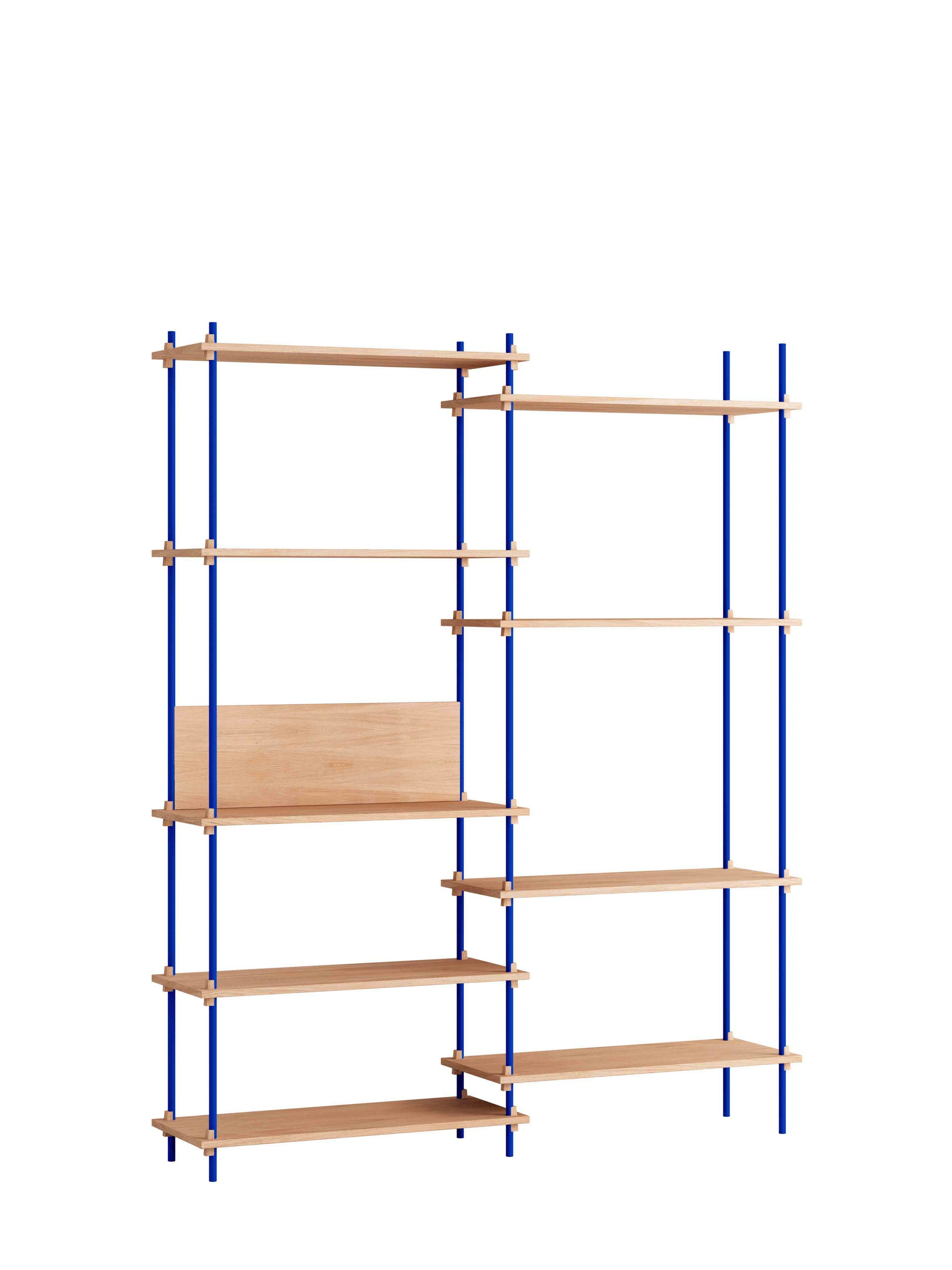 Moebe-Kast systeem - 200 x 163 x 35 cm - S.200.2.A-Diep blauw-Eiken-Kast-Liever Duurzaam