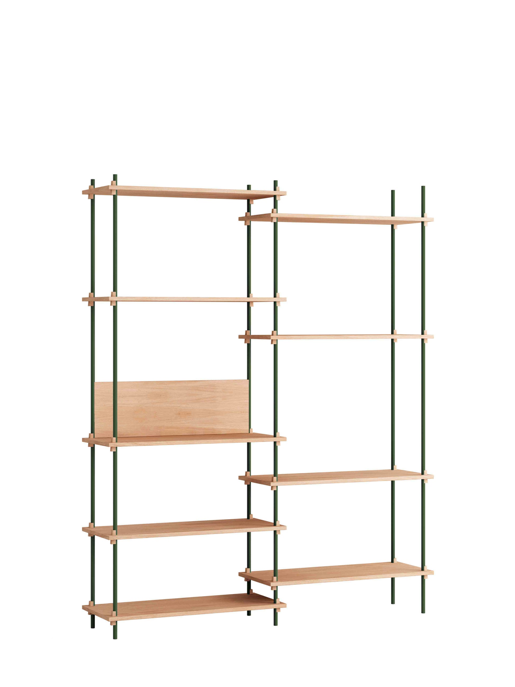 Moebe-Kast systeem - 200 x 163 x 35 cm - S.200.2.A-Dennen groen-Eiken-Kast-Liever Duurzaam