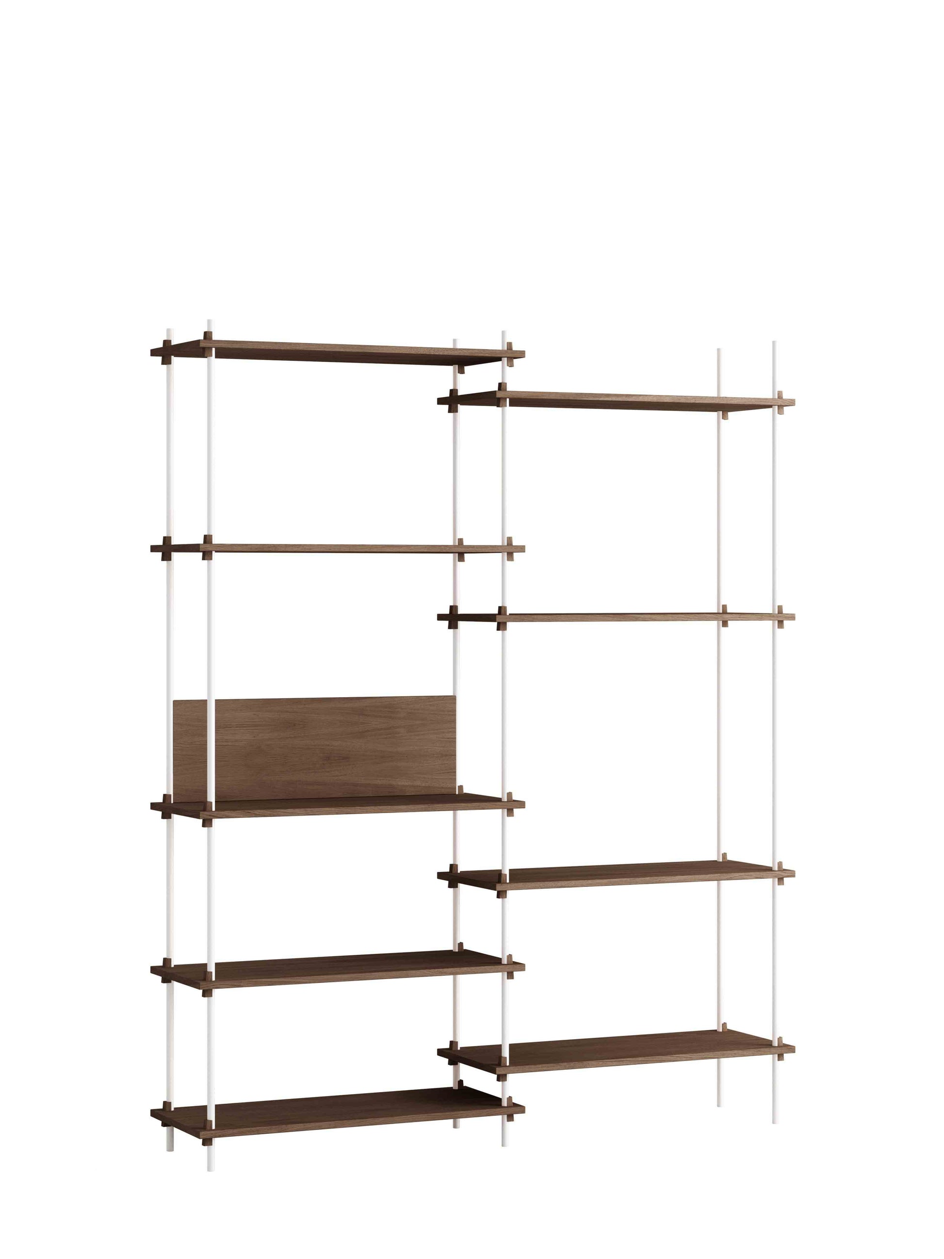 Moebe-Kast systeem - 200 x 163 x 35 cm - S.200.2.A-Wit-Gerookt eiken-Kast-Liever Duurzaam