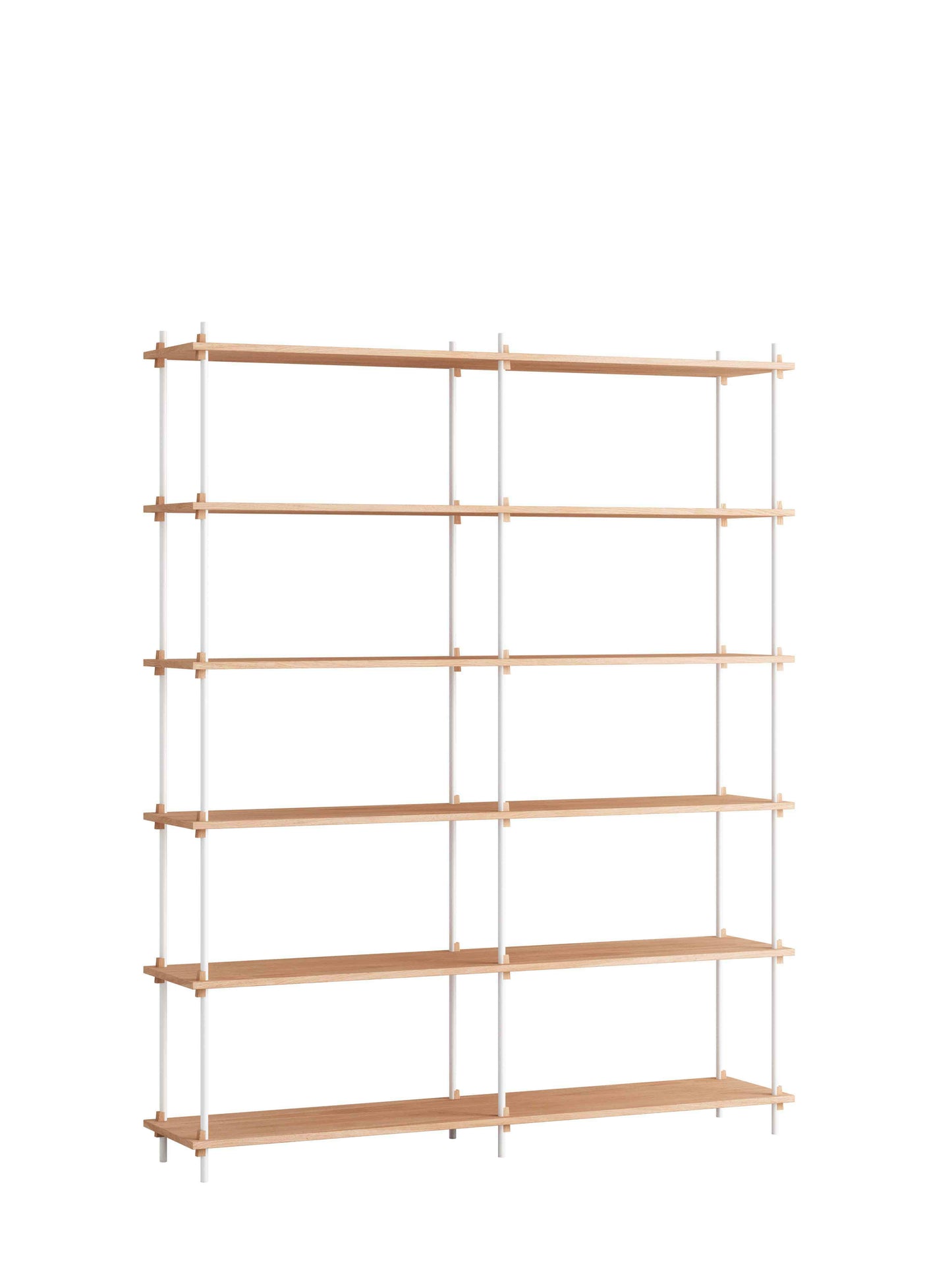 Moebe-Kast systeem - 200 x 163 x 35 cm - S.200.2.B-Wit-Eiken-Kast-Liever Duurzaam