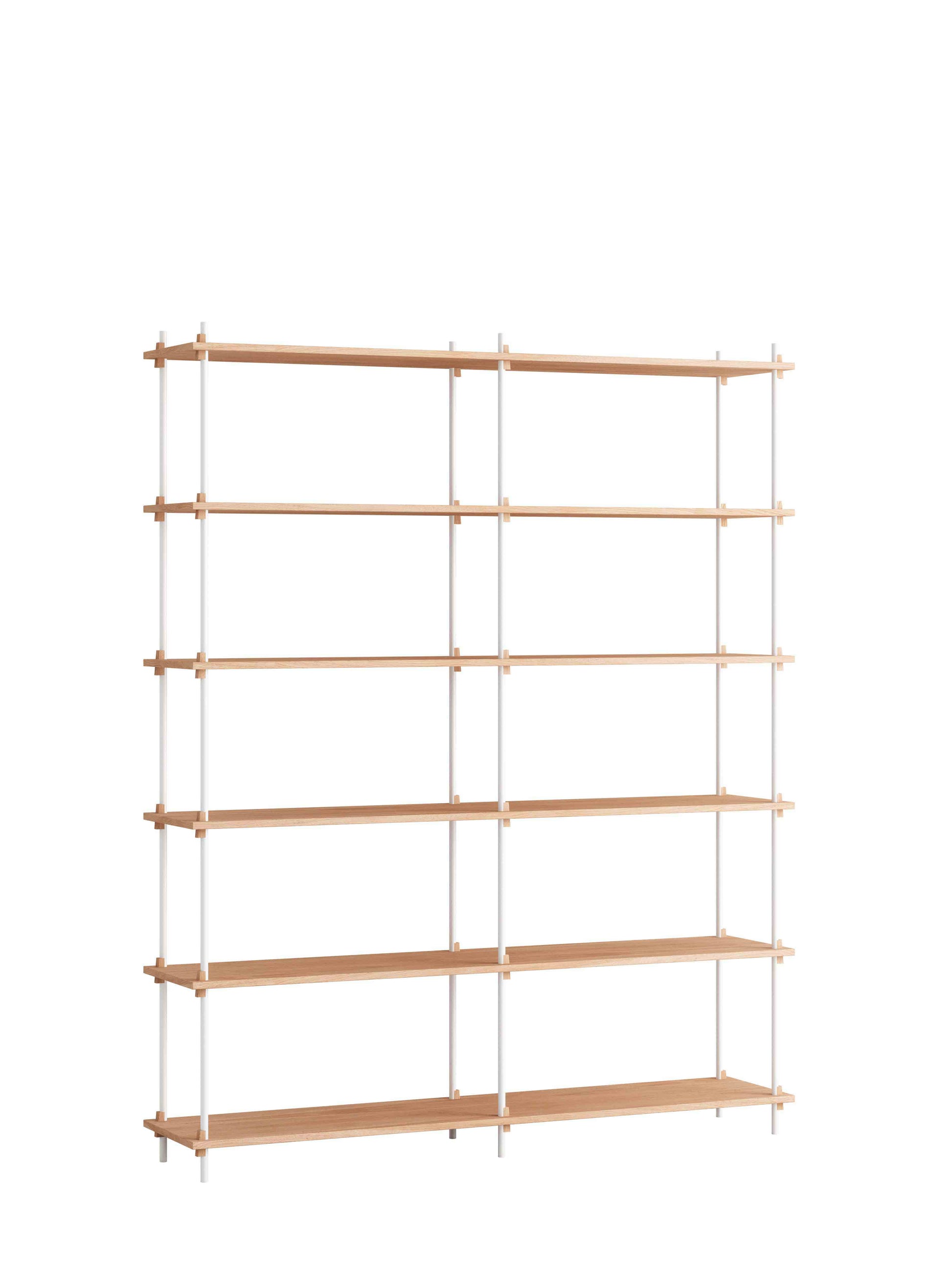 Moebe-Kast systeem - 200 x 163 x 35 cm - S.200.2.B-Wit-Eiken-Kast-Liever Duurzaam