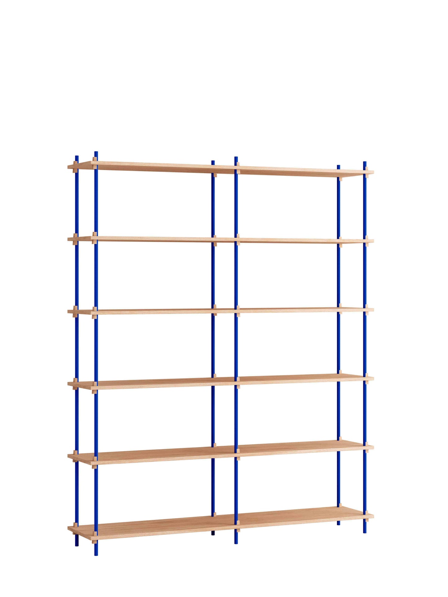 Moebe-Kast systeem - 200 x 163 x 35 cm - S.200.2.B-Diep blauw-Eiken-Kast-Liever Duurzaam