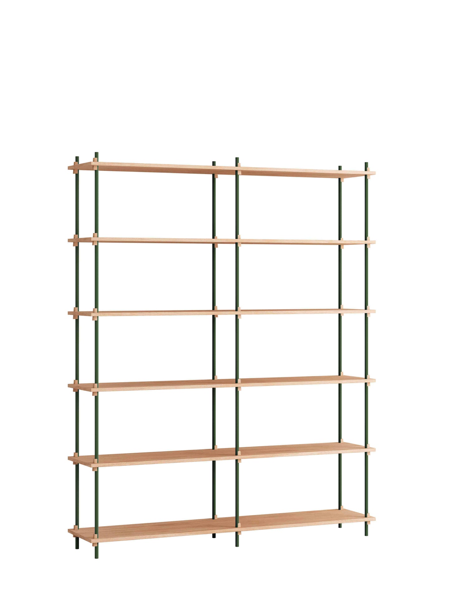 Moebe-Kast systeem - 200 x 163 x 35 cm - S.200.2.B-Dennen groen-Eiken-Kast-Liever Duurzaam