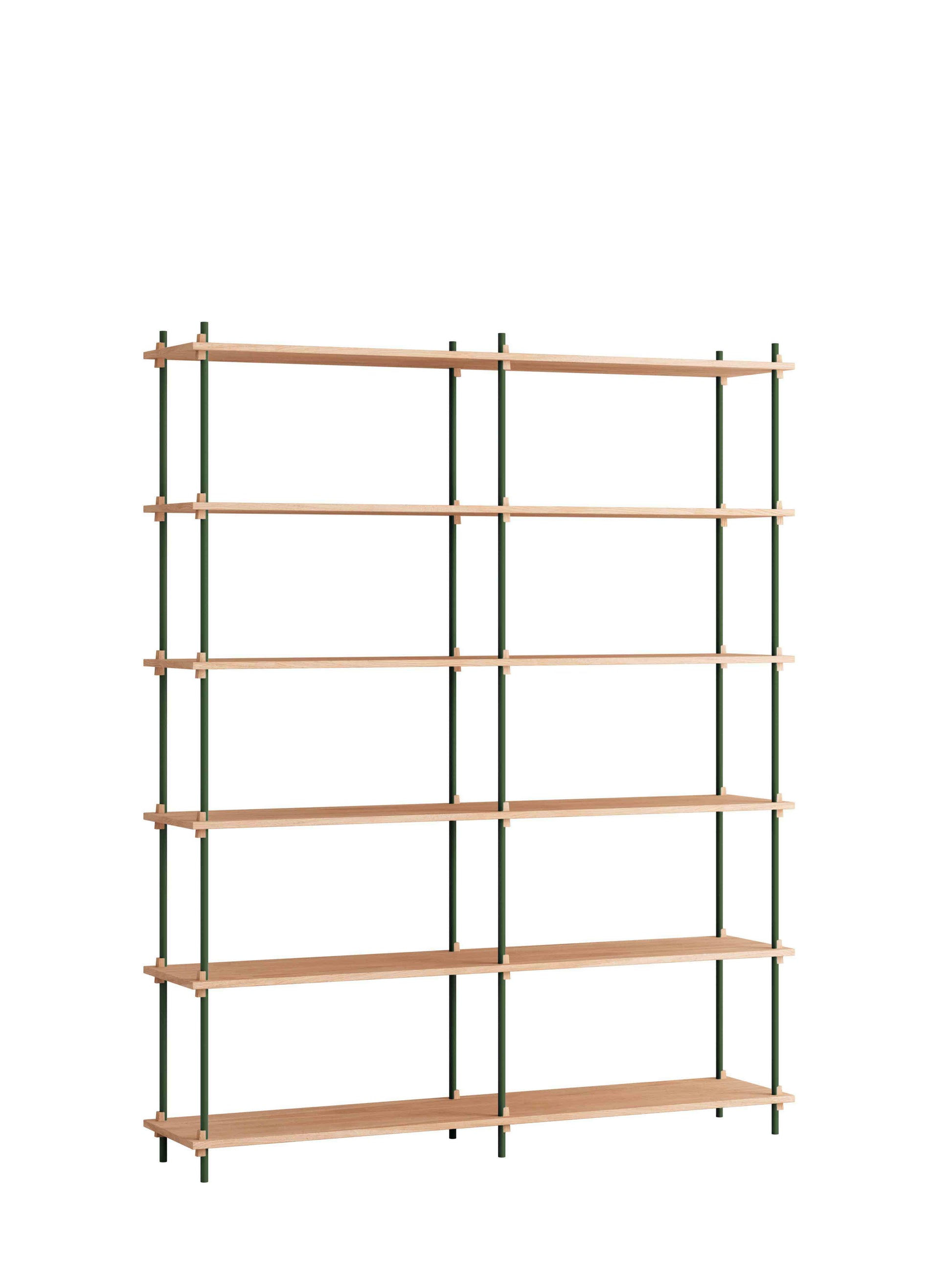 Moebe-Kast systeem - 200 x 163 x 35 cm - S.200.2.B-Dennen groen-Eiken-Kast-Liever Duurzaam