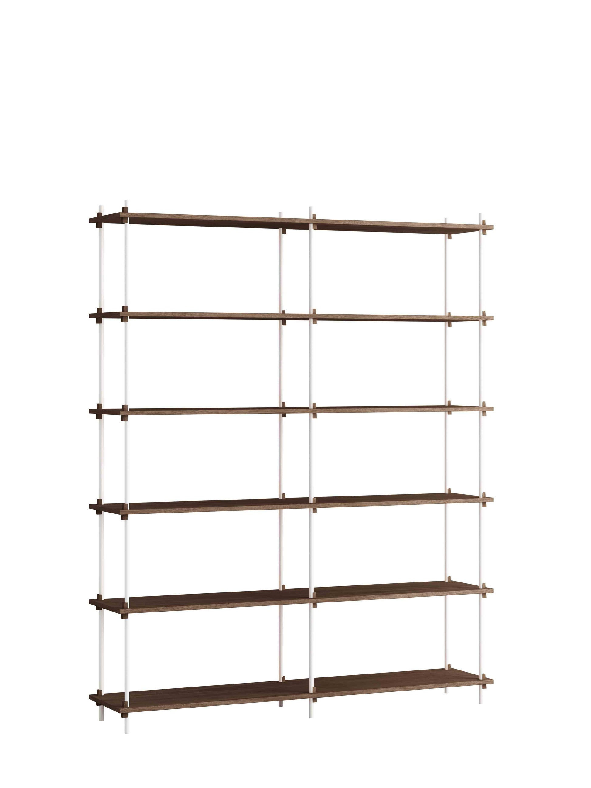 Moebe-Kast systeem - 200 x 163 x 35 cm - S.200.2.B-Wit-Gerookt eiken-Kast-Liever Duurzaam