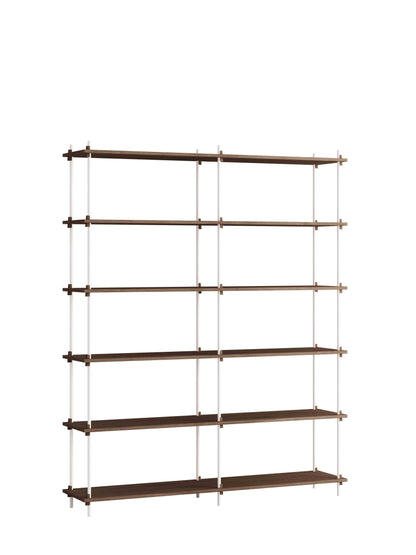 Moebe-Kast systeem - 200 x 163 x 35 cm - S.200.2.B-Wit-Gerookt eiken-Kast-Liever Duurzaam