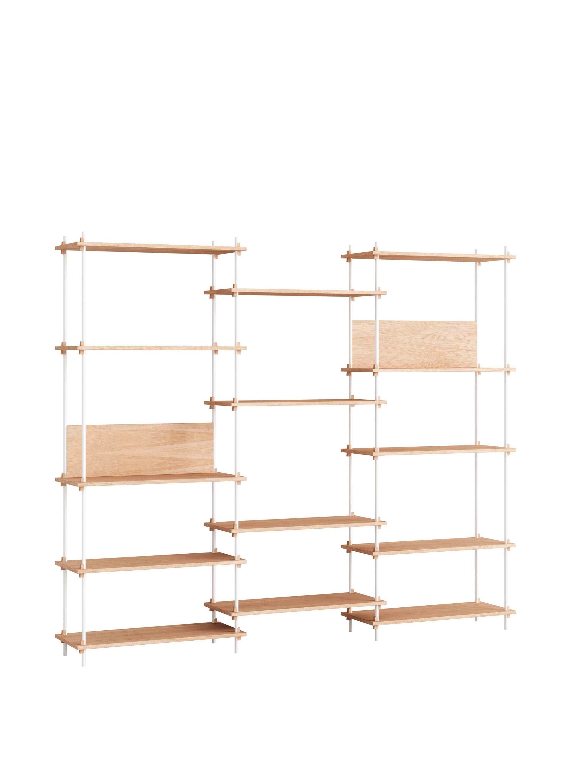 Moebe-Kast systeem - 200 x 240 x 35 cm - S.200.3.A-Wit-Eiken-Kast-Liever Duurzaam