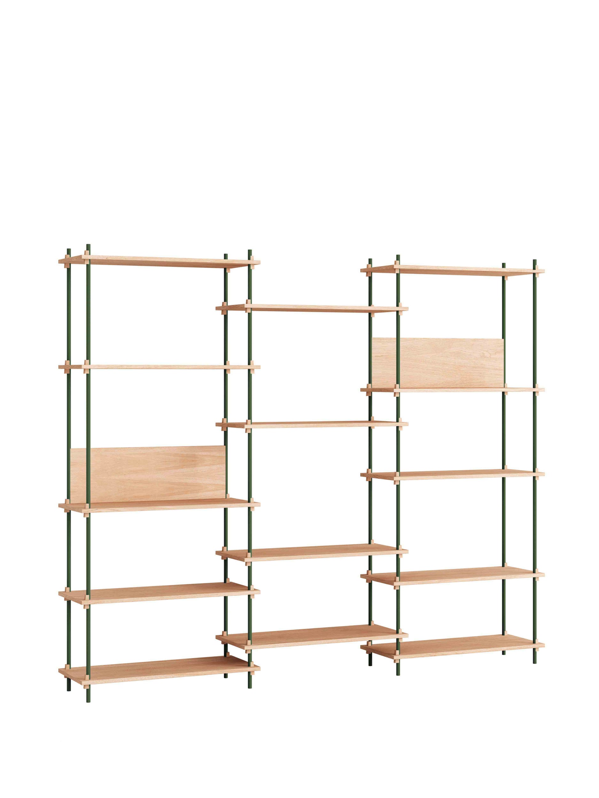 Moebe-Kast systeem - 200 x 240 x 35 cm - S.200.3.A-Dennen groen-Eiken-Kast-Liever Duurzaam