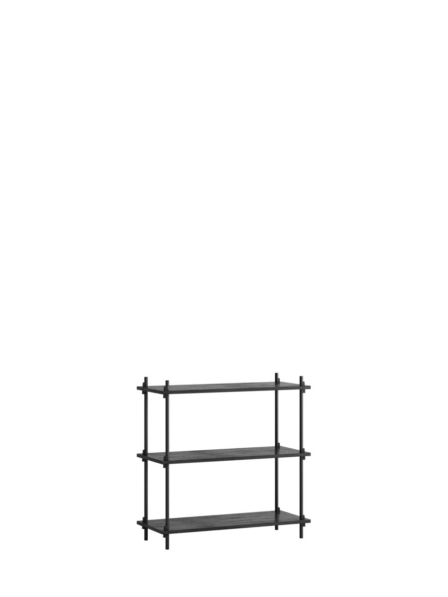 Moebe-Kast systeem - 85 x 85 x 35 cm - S.85.1.A-Zwart-Zwart-Kast-Liever Duurzaam