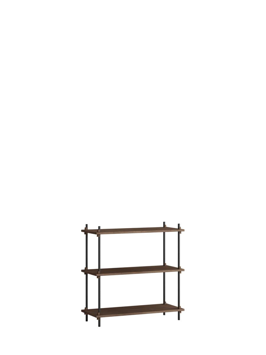 Moebe-Kast systeem - 85 x 85 x 35 cm - S.85.1.A-Zwart-Gerookt eiken-Kast-Liever Duurzaam