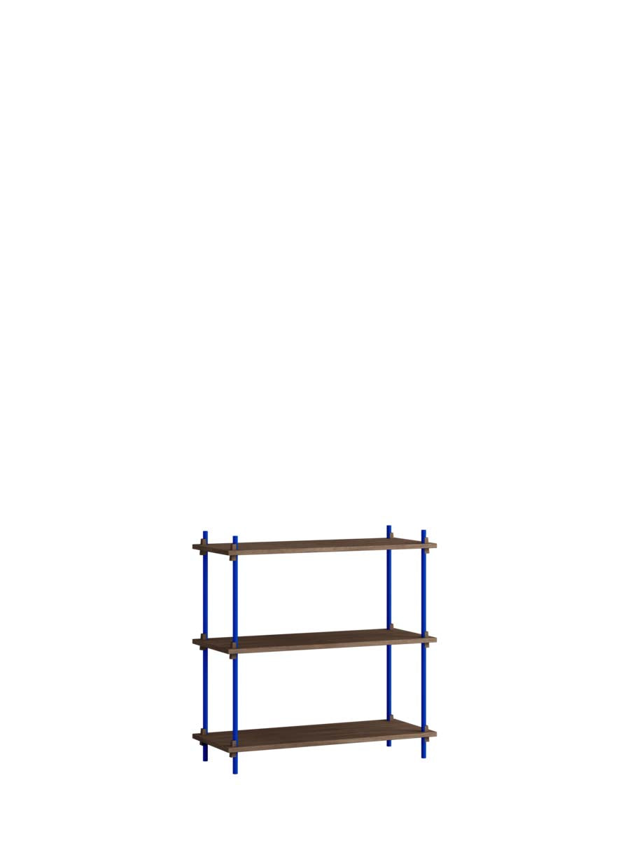 Moebe-Kast systeem - 85 x 85 x 35 cm - S.85.1.A-Diep blauw-Gerookt eiken-Kast-Liever Duurzaam