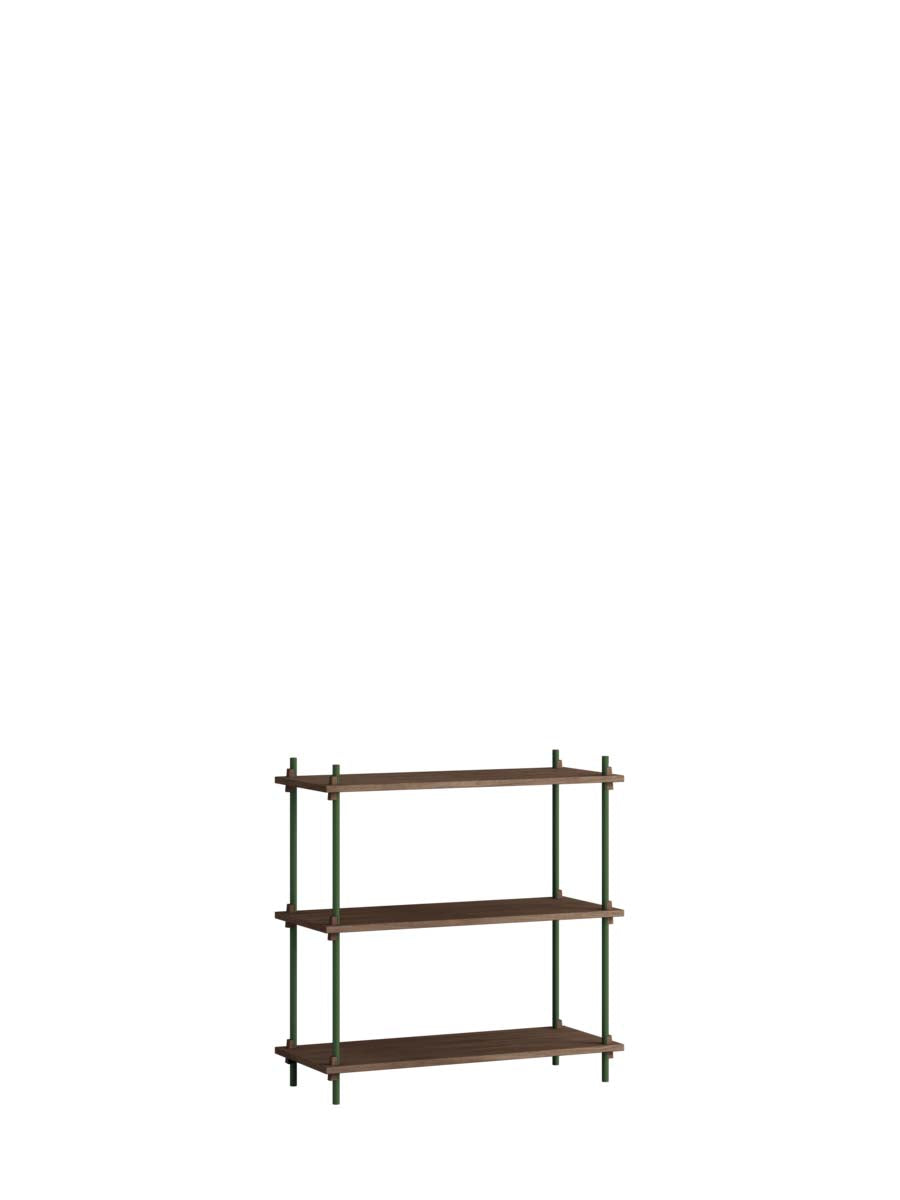 Moebe-Kast systeem - 85 x 85 x 35 cm - S.85.1.A-Dennen groen-Gerookt eiken-Kast-Liever Duurzaam