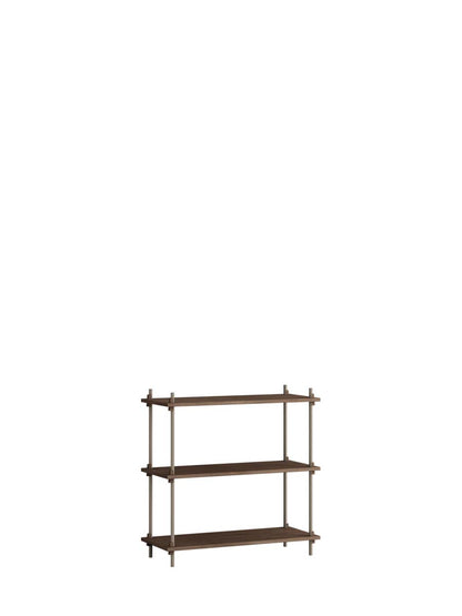 Moebe-Kast systeem - 85 x 85 x 35 cm - S.85.1.A-Warm grijs-Gerookt eiken-Kast-Liever Duurzaam