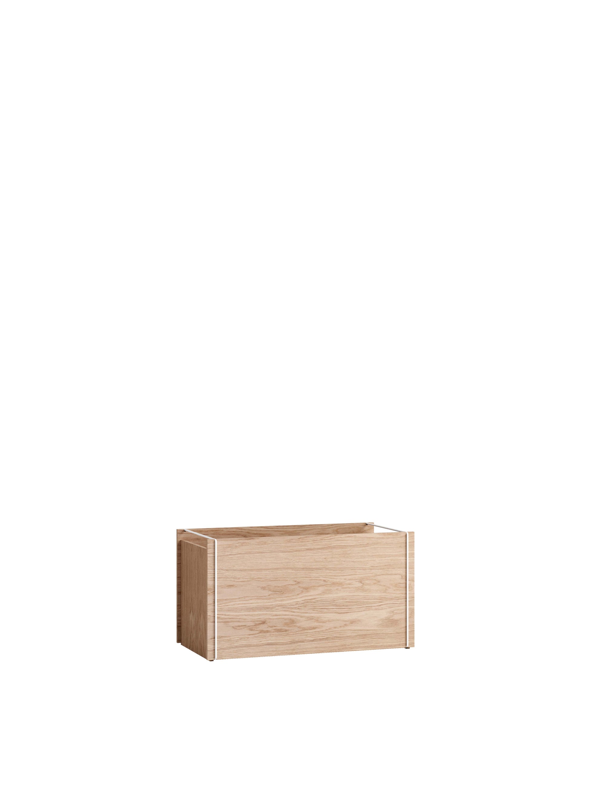 Moebe-Opbergkist-Eiken met witte frames-Opbergkist-Liever Duurzaam