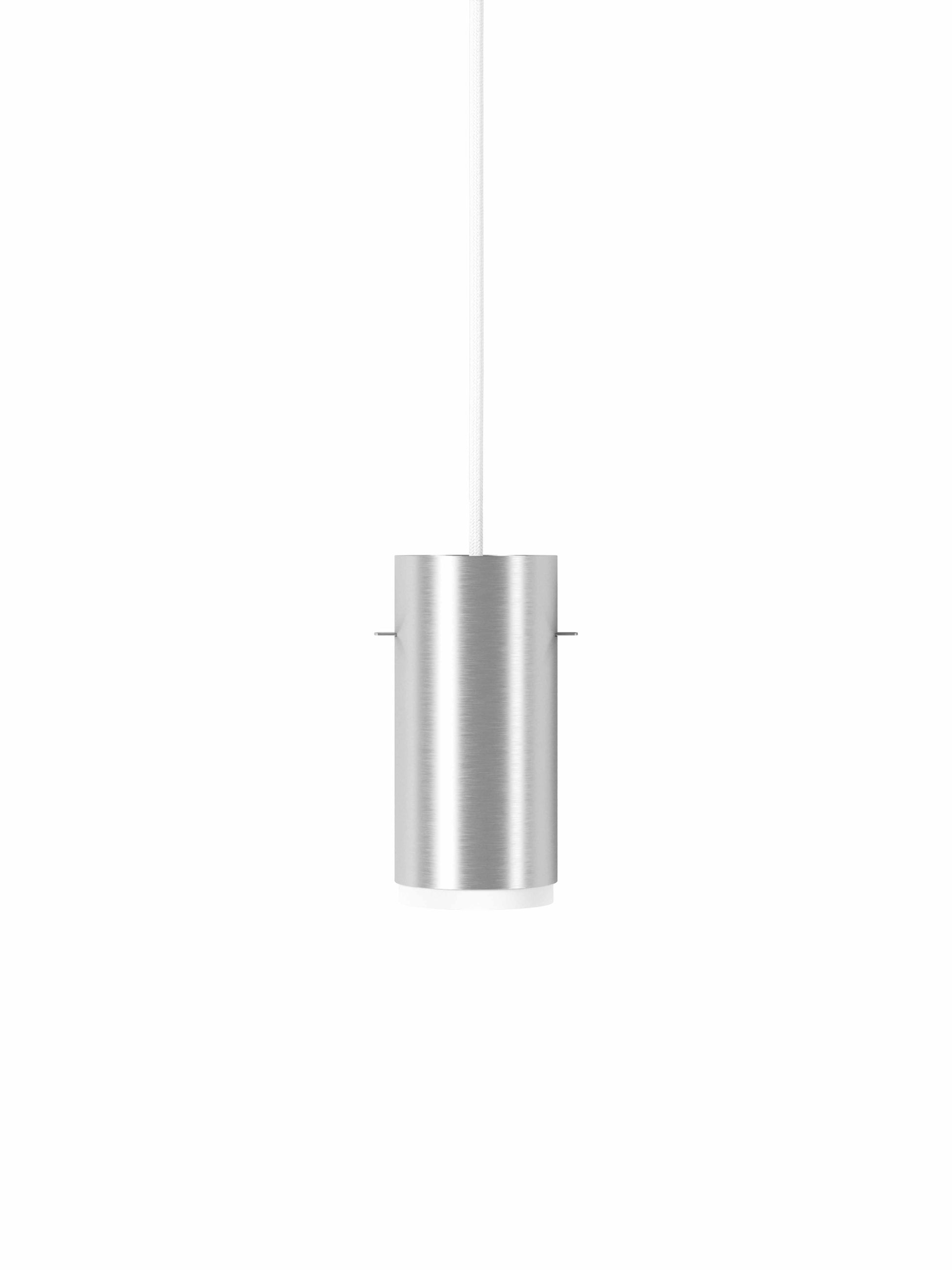Moebe-Hanglamp Tube-Geborsteld aluminium-Klein-Hanglamp-Liever Duurzaam