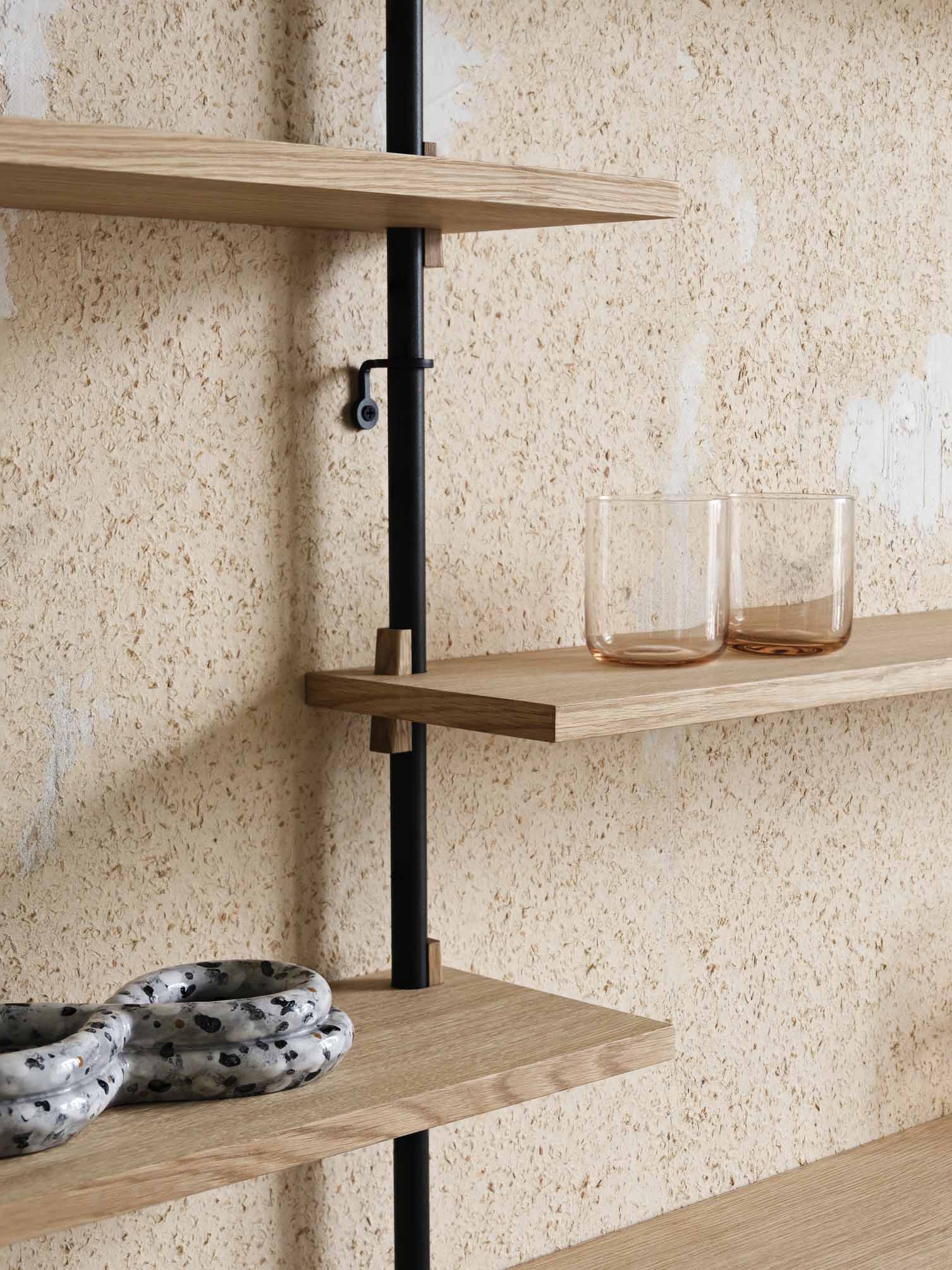 Moebe-Wandrek systeem - 85 x 162 x 17,5 cm - WS.85.2-Wandrek-Liever Duurzaam