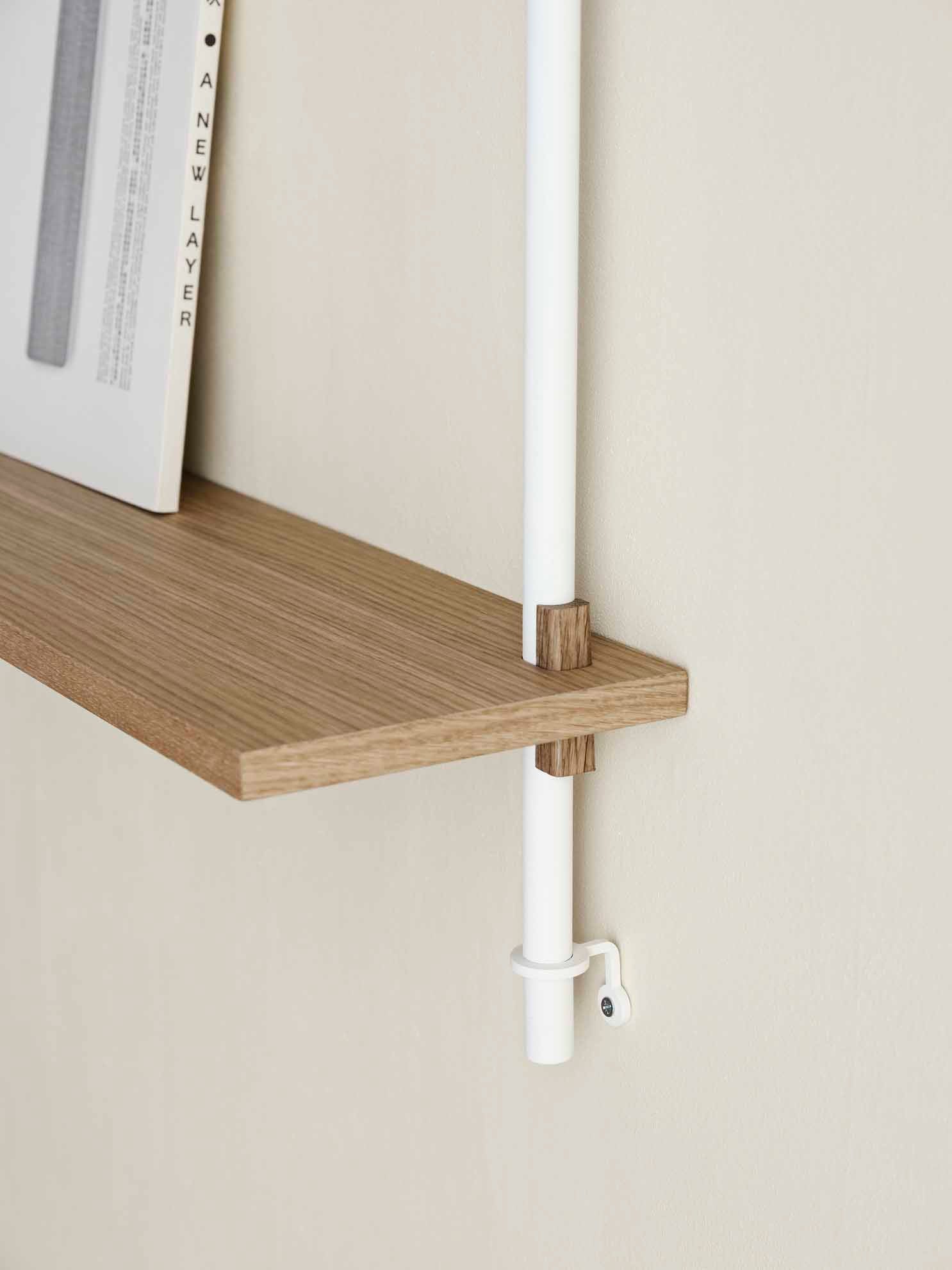 Moebe-Wandrek systeem - 85 x 162 x 17,5 cm - WS.85.2-Wandrek-Liever Duurzaam