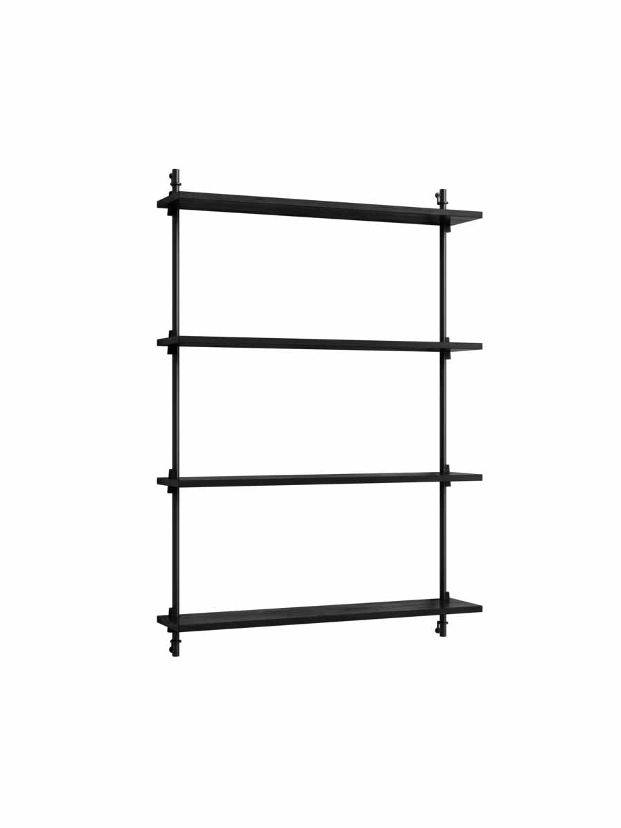 Moebe-Wandrek systeem - 115 x 85 x 17,5 cm - WS.115.1-Zwart-Zwart-Wandrek-Liever Duurzaam