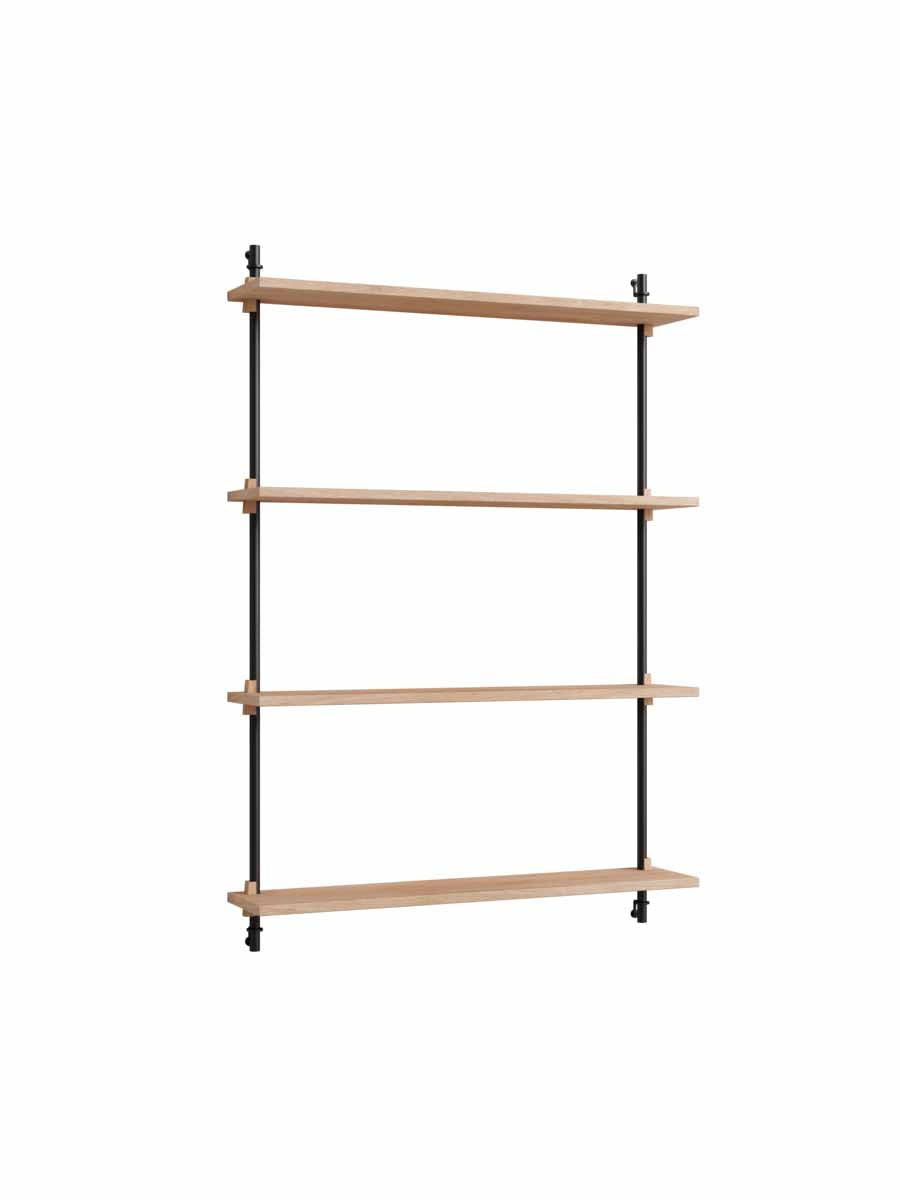 Moebe-Wandrek systeem - 115 x 85 x 17,5 cm - WS.115.1-Zwart-Eiken-Wandrek-Liever Duurzaam
