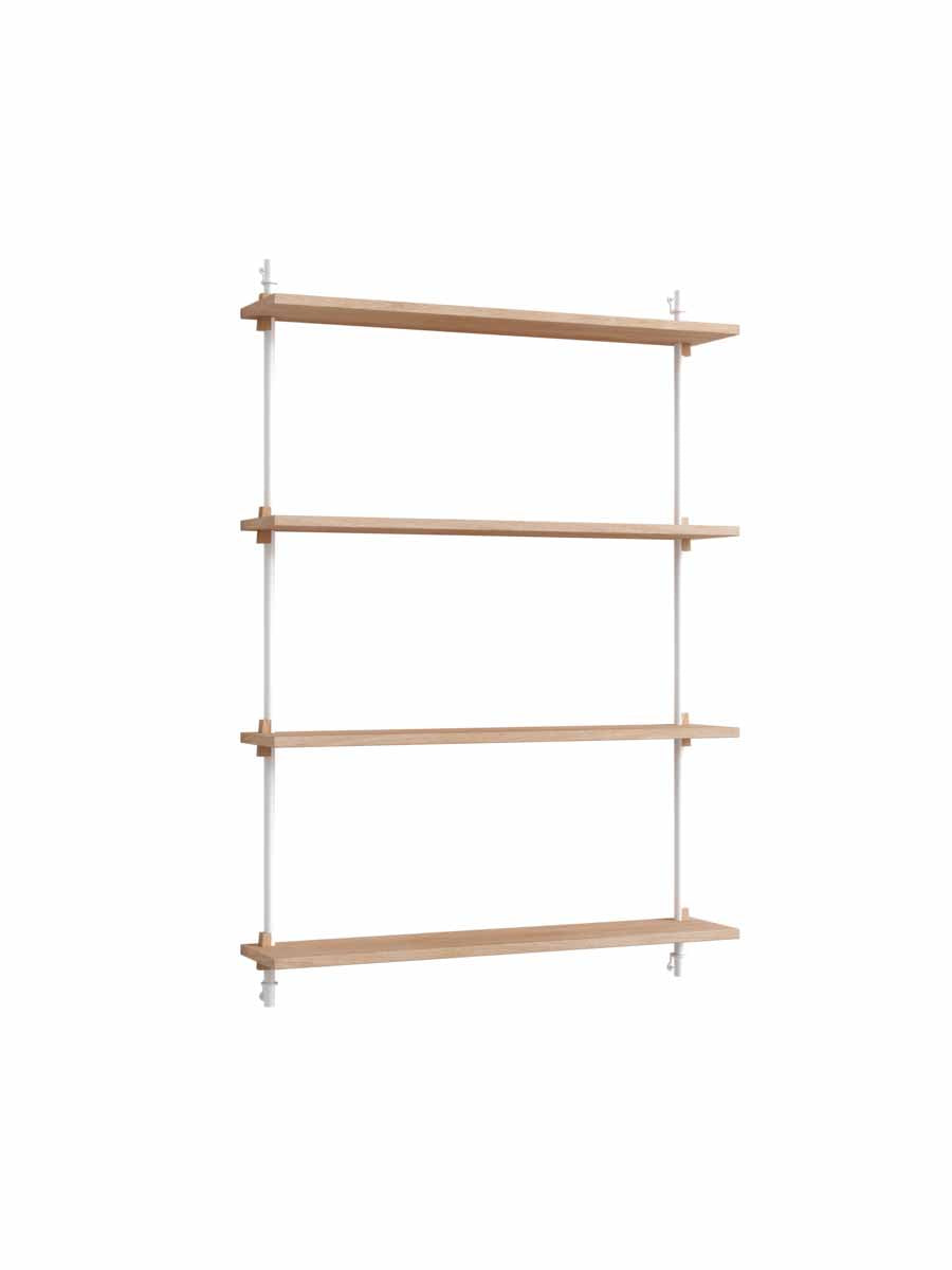 Moebe-Wandrek systeem - 115 x 85 x 17,5 cm - WS.115.1-Wit-Eiken-Wandrek-Liever Duurzaam