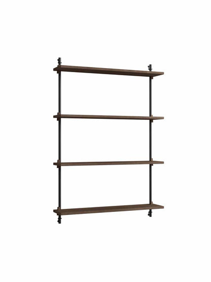 Moebe-Wandrek systeem - 115 x 85 x 17,5 cm - WS.115.1-Zwart-Gerookt eiken-Wandrek-Liever Duurzaam