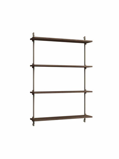 Moebe-Wandrek systeem - 115 x 85 x 17,5 cm - WS.115.1-Warm grijs-Gerookt eiken-Wandrek-Liever Duurzaam