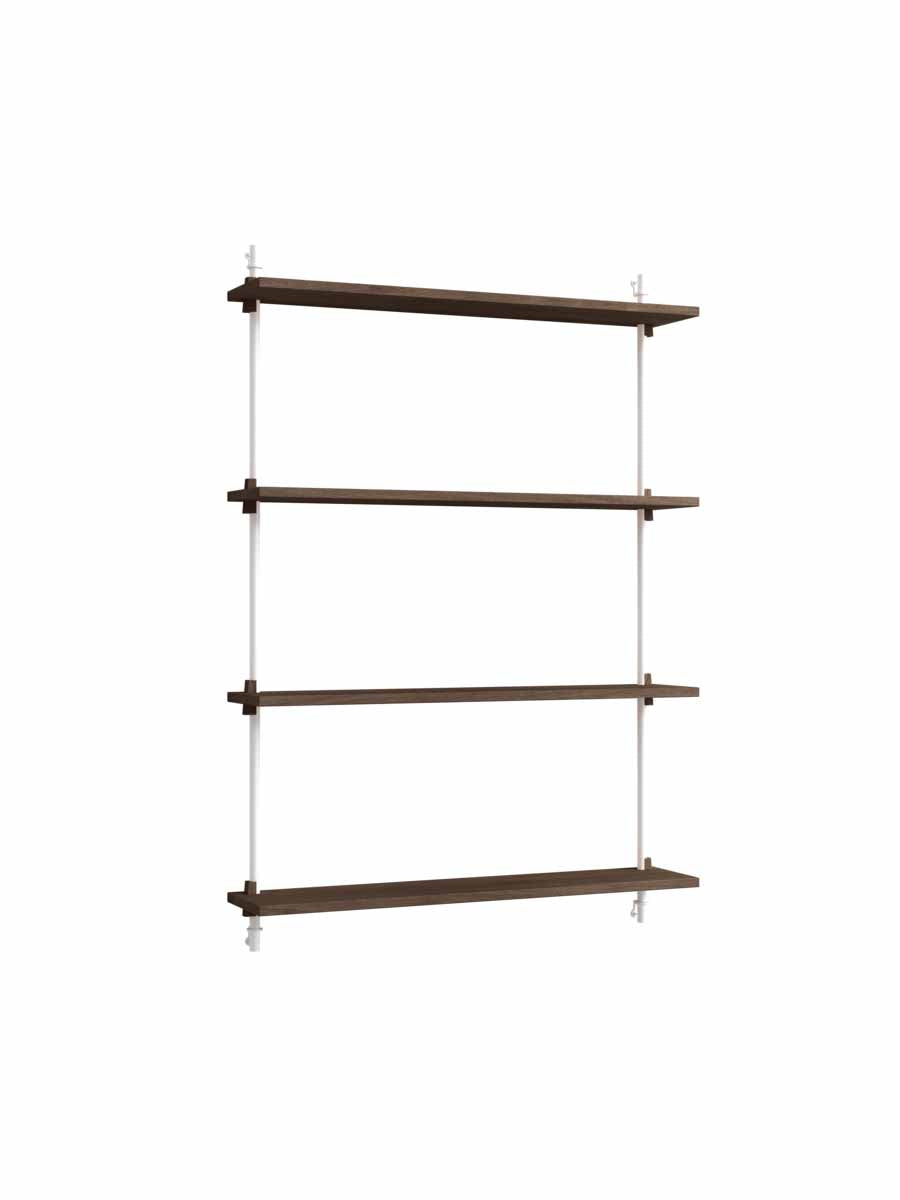 Moebe-Wandrek systeem - 115 x 85 x 17,5 cm - WS.115.1-Wit-Gerookt eiken-Wandrek-Liever Duurzaam