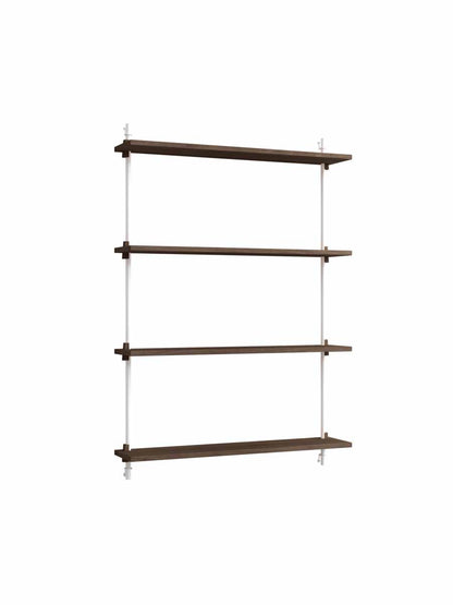 Moebe-Wandrek systeem - 115 x 85 x 17,5 cm - WS.115.1-Wit-Gerookt eiken-Wandrek-Liever Duurzaam