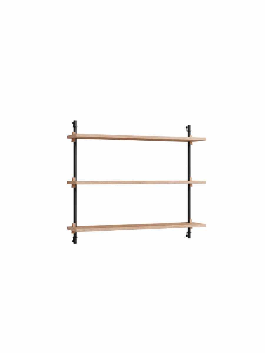 Moebe-Wandrek systeem - 65 x 85 x 17,5 cm - WS.65.1-Zwart-Eiken-Wandrek-Liever Duurzaam