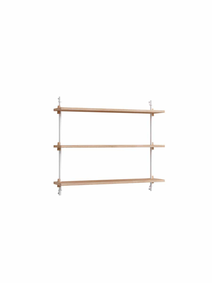 Moebe-Wandrek systeem - 65 x 85 x 17,5 cm - WS.65.1-Wit-Eiken-Wandrek-Liever Duurzaam