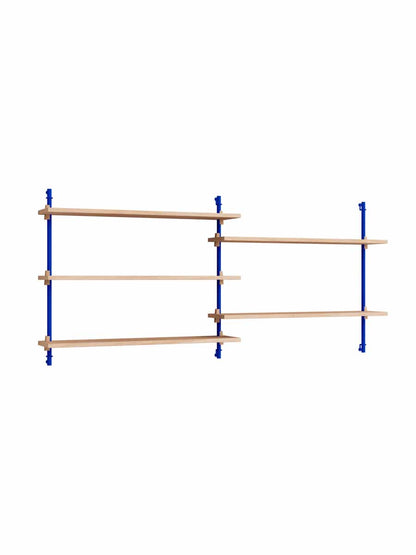 Moebe-Wandrek systeem - 65 x 162 x 17,5 cm - WS.65.2-Diep blauw-Eiken-Wandrek-Liever Duurzaam