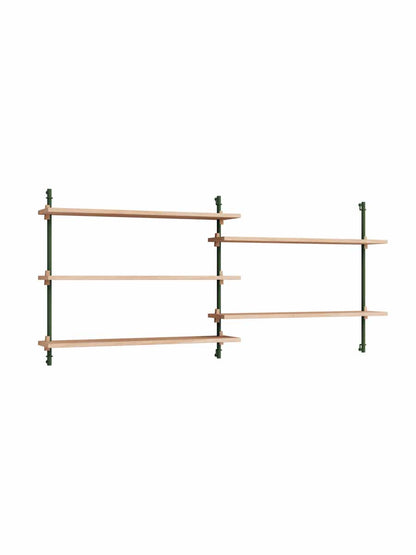 Moebe-Wandrek systeem - 65 x 162 x 17,5 cm - WS.65.2-Dennen groen-Eiken-Wandrek-Liever Duurzaam