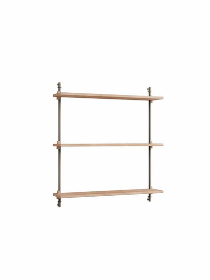 Moebe-Wandrek systeem - 85 x 85 x 17,5 cm - WS.85.1-Warm grijs-Eiken-Wandrek-Liever Duurzaam