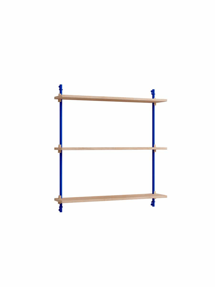 Moebe-Wandrek systeem - 85 x 85 x 17,5 cm - WS.85.1-Diep blauw-Eiken-Wandrek-Liever Duurzaam