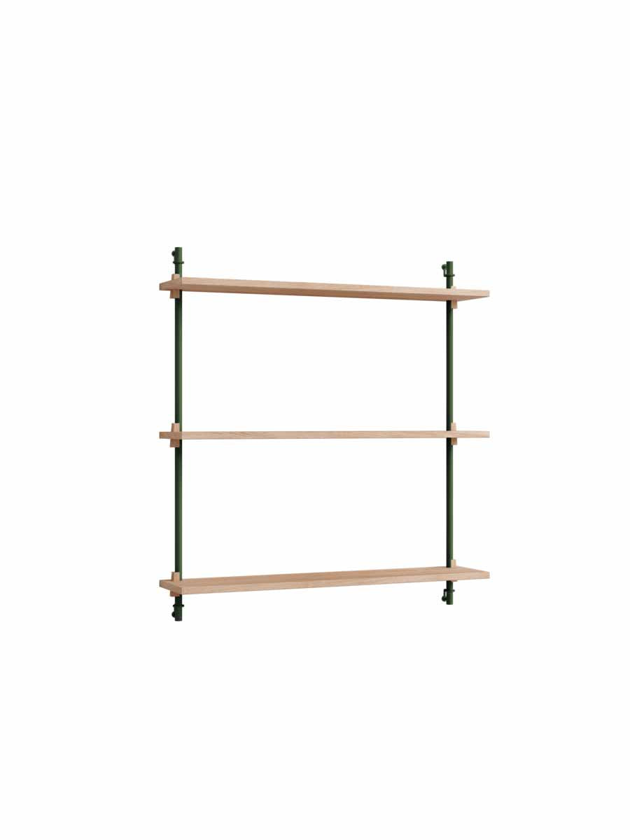 Moebe-Wandrek systeem - 85 x 85 x 17,5 cm - WS.85.1-Dennen groen-Eiken-Wandrek-Liever Duurzaam