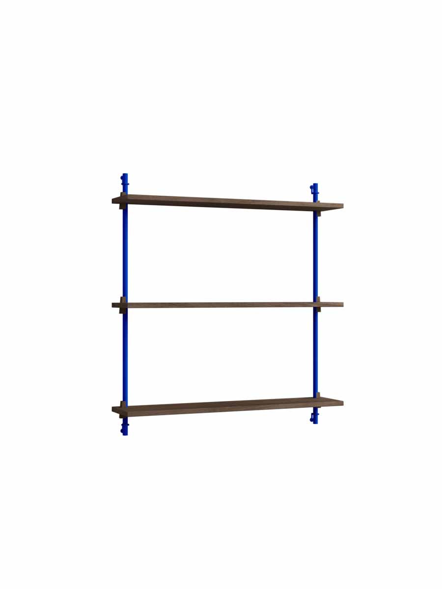 Moebe-Wandrek systeem - 85 x 85 x 17,5 cm - WS.85.1-Diep blauw-Gerookt eiken-Wandrek-Liever Duurzaam