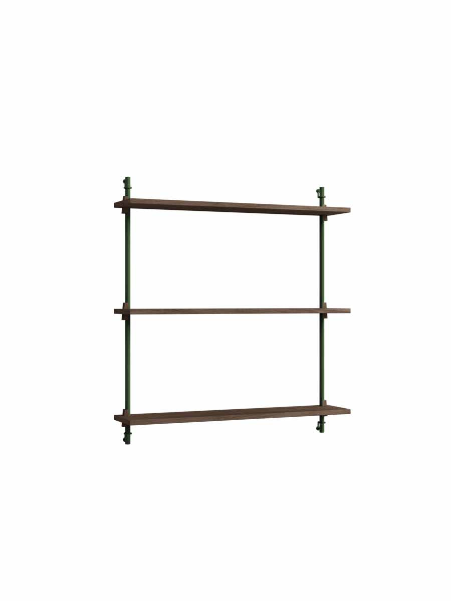 Moebe-Wandrek systeem - 85 x 85 x 17,5 cm - WS.85.1-Dennen groen-Gerookt eiken-Wandrek-Liever Duurzaam