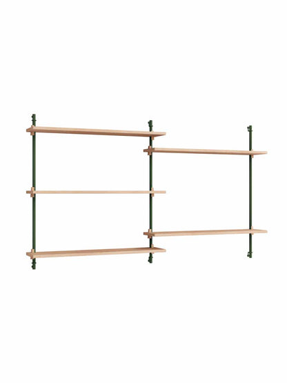 Moebe-Wandrek systeem - 85 x 162 x 17,5 cm - WS.85.2-Dennen groen-Eiken-Wandrek-Liever Duurzaam