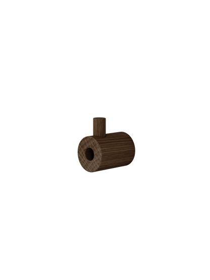 Moebe-Muurhaak - hout-Gerookt eiken-Wandhaak-Liever Duurzaam