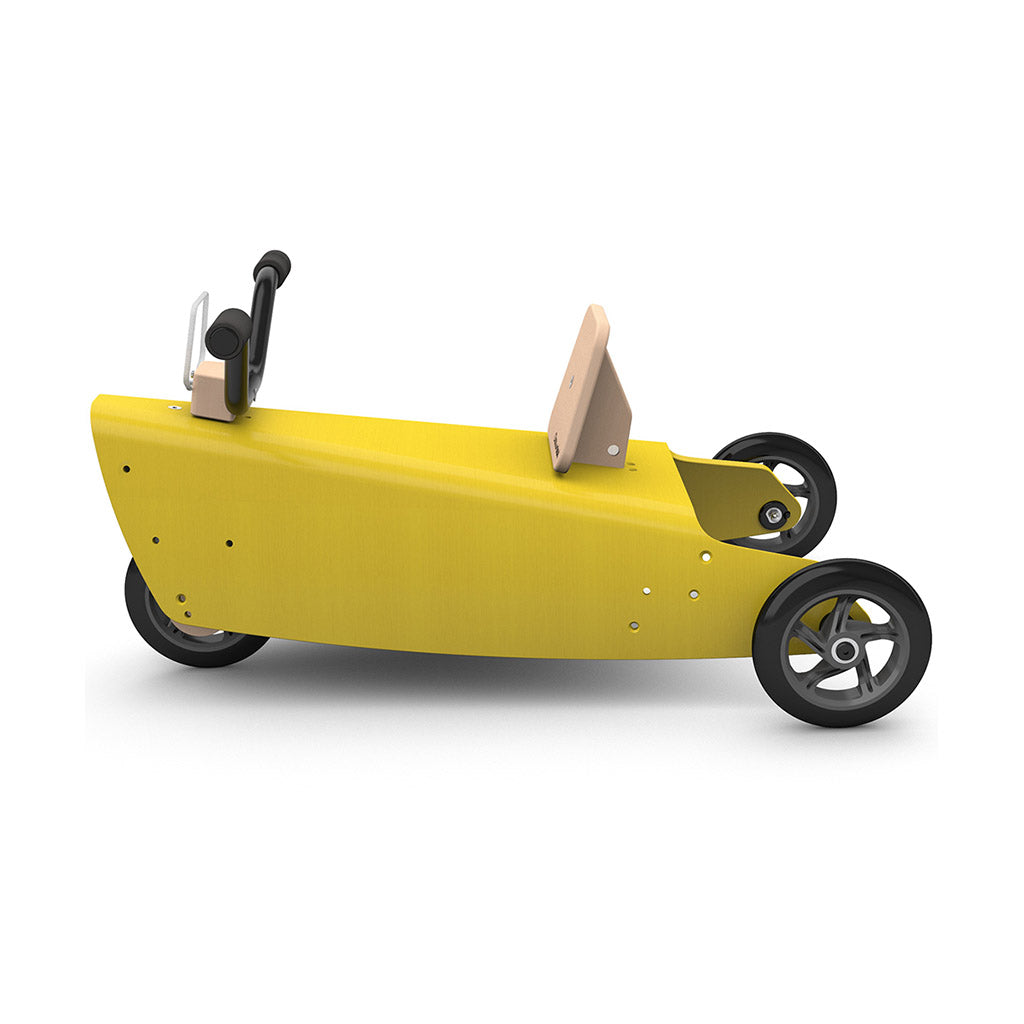 Chou du volant-Schommelmotor en loopmotor (2 in 1)-Geel-Schommelmotor en loopmotor (2 in 1)-Liever Duurzaam