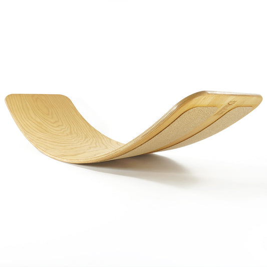 Tictoys-Balance board met kurk-Naturel geolied-Balance board-Liever Duurzaam
